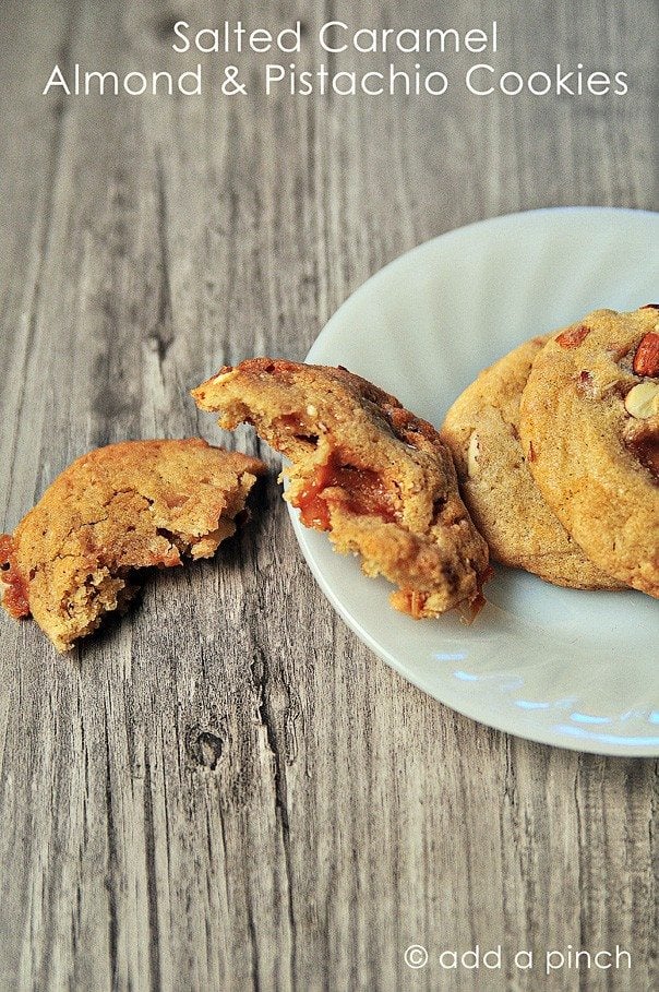 salted caramel almond and pistachio cookies recipe - Article 1